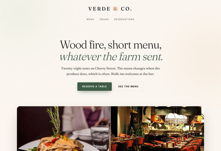 The Verde & Co. demonstration site